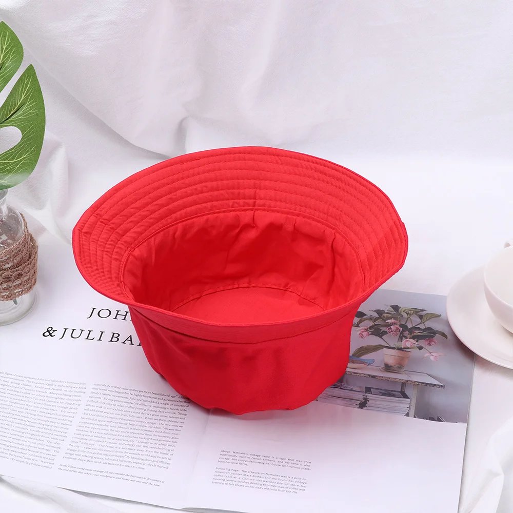 Fisherman Cap Fashion Candy Color Sun Cap Unisex Casual Cotton Bucket Hat Spring Summer Outdoor Sunscreen Beach Cap Panama Hat