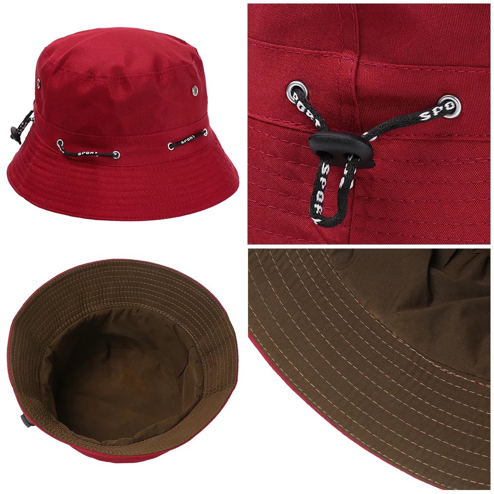 Fisherman Cap Fashion Candy Color Sun Cap Unisex Casual Cotton Bucket Hat Spring Summer Outdoor Sunscreen Beach Cap Panama Hat