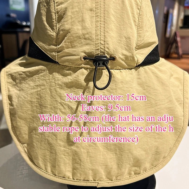 1pc Anti-UV Sun Protection New Fisherman Outdoor Hat Thin Hiking Quick Drying Shawl Neck Protector Summer Waterproof Ride Unisex 1pc Anti-UV Sun Protection New Fisherman Outdoor Hat Thin Hiking Quick Drying Shawl Neck Protector Summer Waterproof Ride Unisex