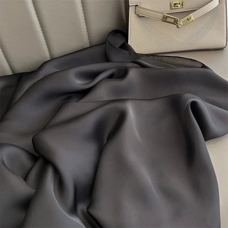 2024 Luxury Brand Spring Large Long Pashmina Women Scarf Solid Silk Shawl Wrap Lady Beach Fashion Female Bandana Cover Echarpe