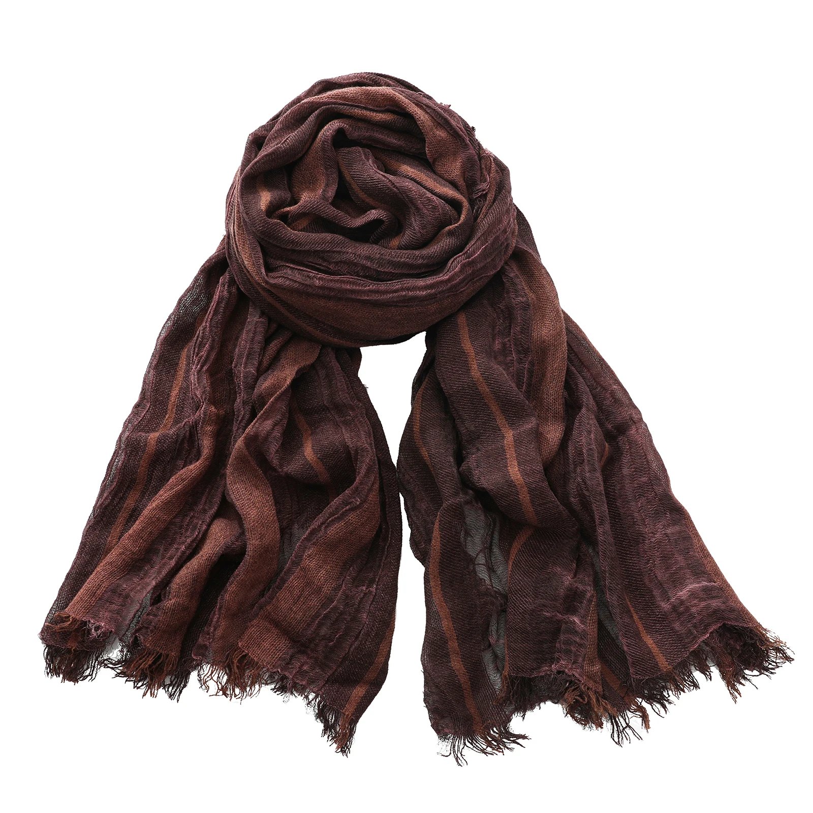 Autumn Winter Men Scarf Cotton Linen Striped Scarves Warm Neckerchief Pashmina Casual Male Accessories Bufandas Shawls