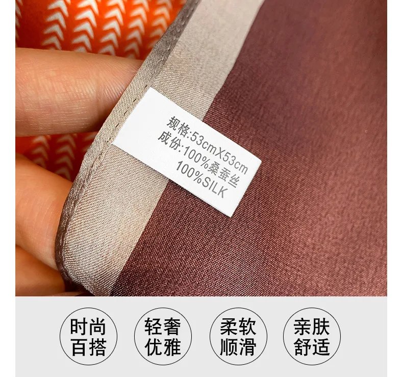 100% Natural Silk Square Scarf Women 2025 dot Print Small Bandana Hair Headscarf Ladies Neckscarf Real Silk Scarves Shawls Wraps