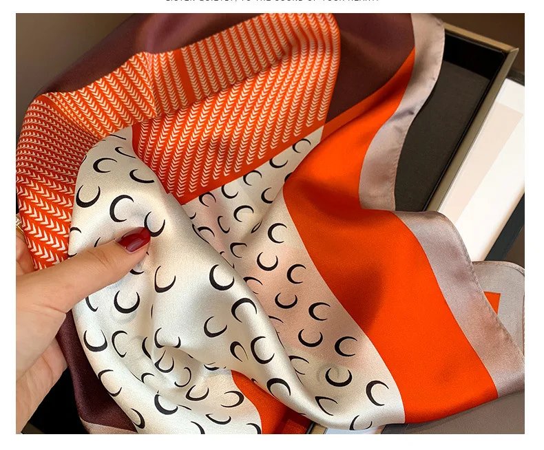 100% Natural Silk Square Scarf Women 2025 dot Print Small Bandana Hair Headscarf Ladies Neckscarf Real Silk Scarves Shawls Wraps