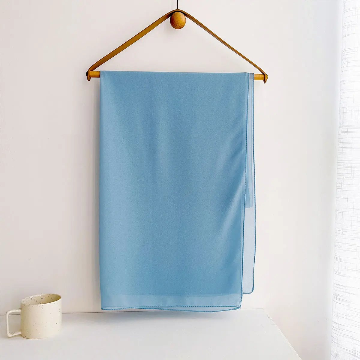 2025 New Elegant Modest Women Bubble Chiffon Solid Color Muslim Head Scarf Ladies Shawl and Wrap Female Foulard Hijab Stoles