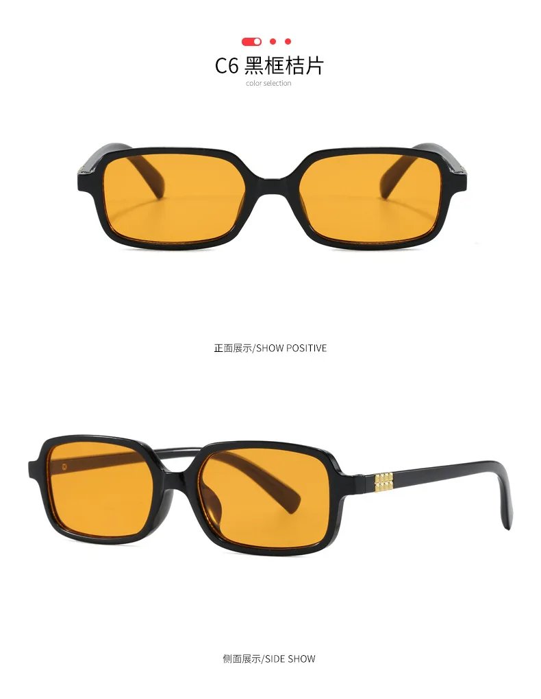 Luxurious Rectangle Sunglasses Women Oval Vintage Brand Designer Square Sun Glasses Men Shades Female Eyewear