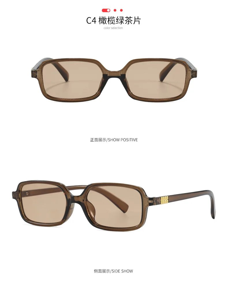 Luxurious Rectangle Sunglasses Women Oval Vintage Brand Designer Square Sun Glasses Men Shades Female Eyewear