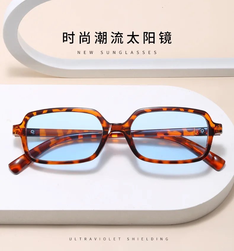 Luxurious Rectangle Sunglasses Women Oval Vintage Brand Designer Square Sun Glasses Men Shades Female Eyewear