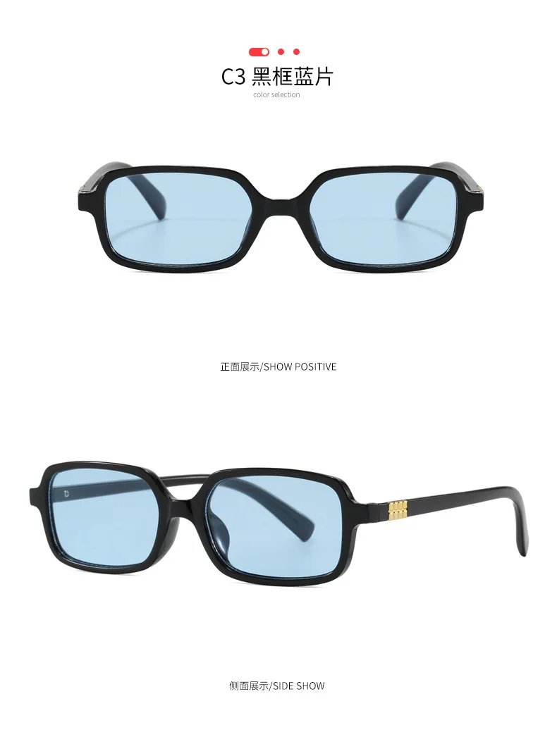 Luxurious Rectangle Sunglasses Women Oval Vintage Brand Designer Square Sun Glasses Men Shades Female Eyewear