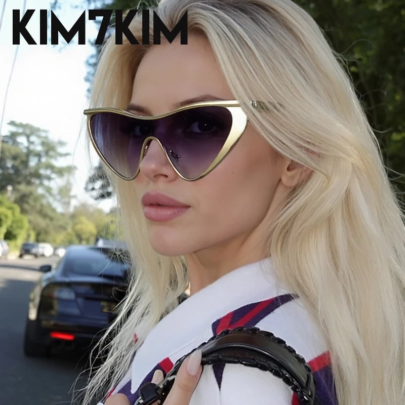 Y2K Punk Cat Eye Sunglasses Women 2025 Luxury Brand Steampunk One-Piece Sun Glasses For Lady Vintage Shield Eyewear UV400 Shades Y2K Punk Cat Eye Sunglasses Women 2025 Luxury Brand Steampunk One-Piece Sun Glasses For Lady Vintage Shield Eyewear UV400 Shades