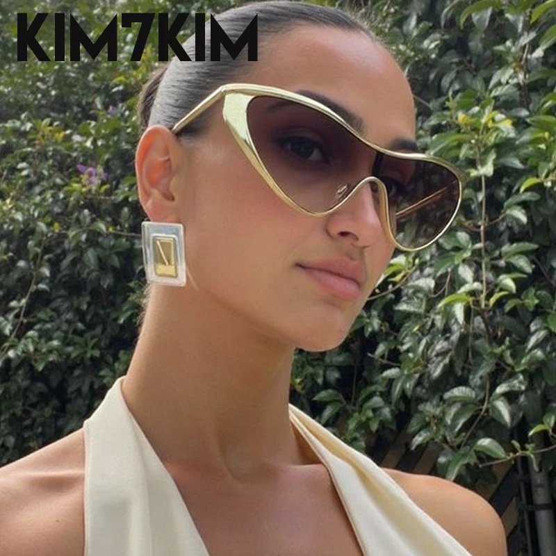 Y2K Punk Cat Eye Sunglasses Women 2025 Luxury Brand Steampunk One-Piece Sun Glasses For Lady Vintage Shield Eyewear UV400 Shades Y2K Punk Cat Eye Sunglasses Women 2025 Luxury Brand Steampunk One-Piece Sun Glasses For Lady Vintage Shield Eyewear UV400 Shades
