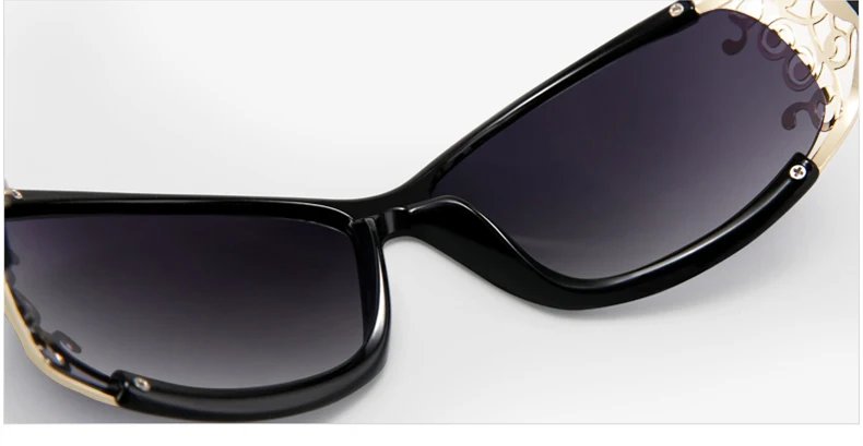 PARZIN Luxury Sunglasses Women Polarized Sun Glasses For Driving Vintage Female Ladies Shades Sunglasses Black With Packing PZ18