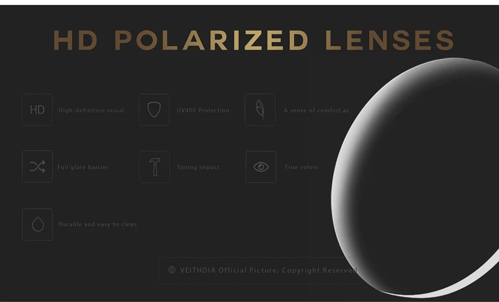 VEITHDIA Brand Men Women Sunglasses Unisex Retro TR90 Sunglasses Polarized UV400 Lens Vintage Eyewear Sun Glasses For Male 7521