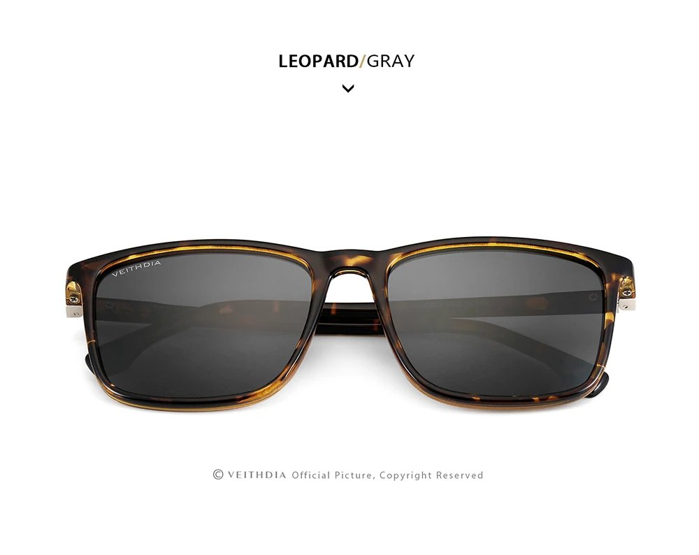 VEITHDIA Brand Men Women Sunglasses Unisex Retro TR90 Sunglasses Polarized UV400 Lens Vintage Eyewear Sun Glasses For Male 7521