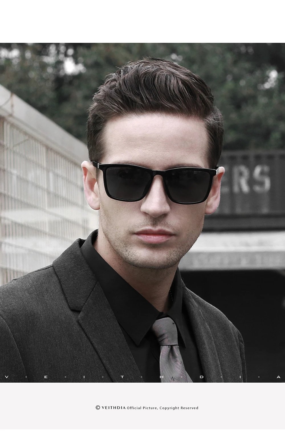 VEITHDIA Brand Men Women Sunglasses Unisex Retro TR90 Sunglasses Polarized UV400 Lens Vintage Eyewear Sun Glasses For Male 7521