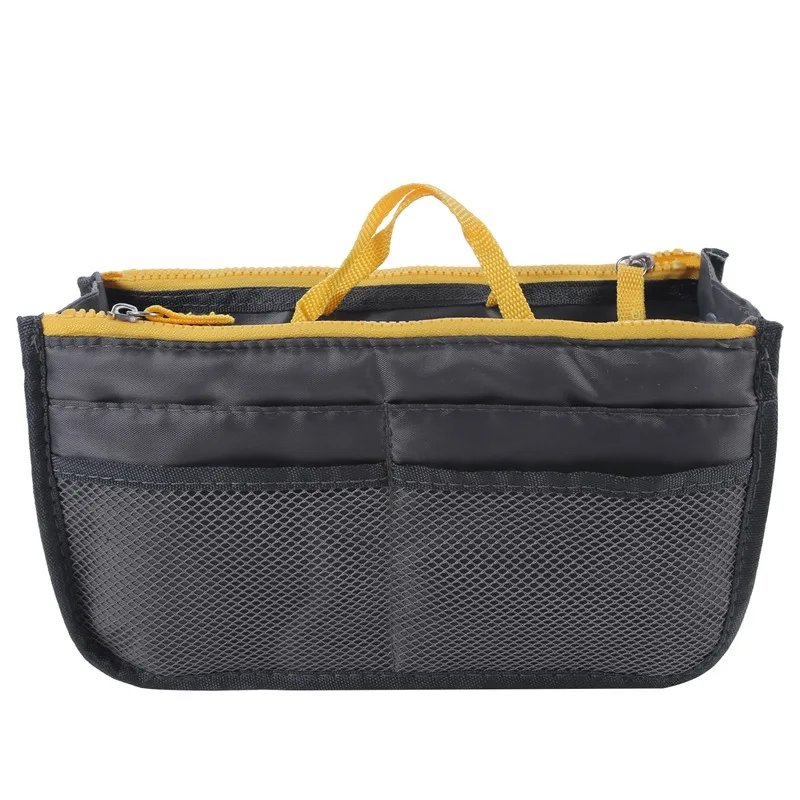 Organizer Insert Bag Women Nylon Travel Insert Organizer Handbag Purse Large Liner Lady Makeup Cosmetic Bag Cheap Female Tote