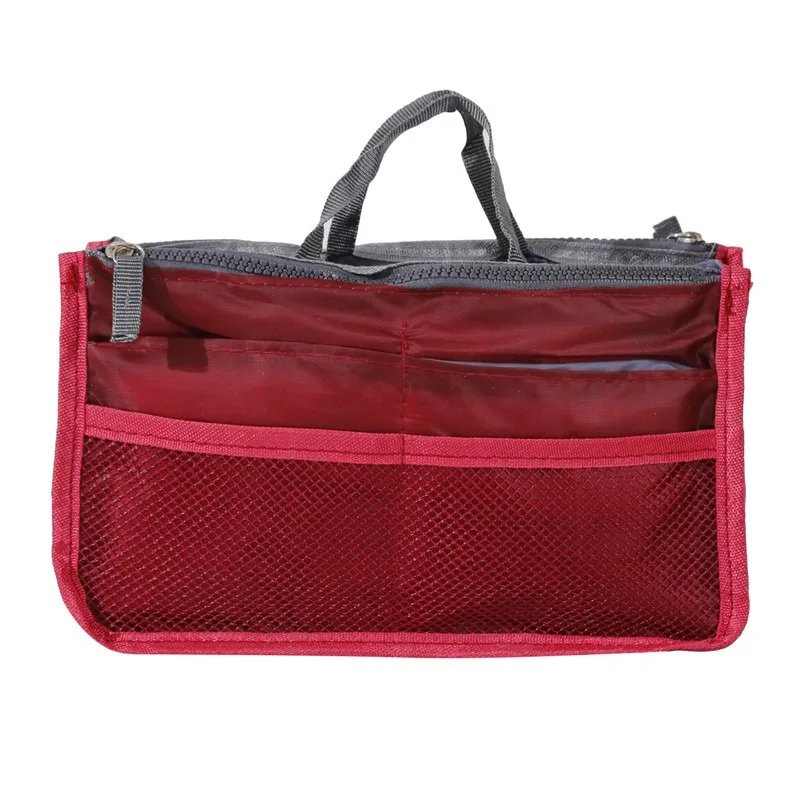 Organizer Insert Bag Women Nylon Travel Insert Organizer Handbag Purse Large Liner Lady Makeup Cosmetic Bag Cheap Female Tote