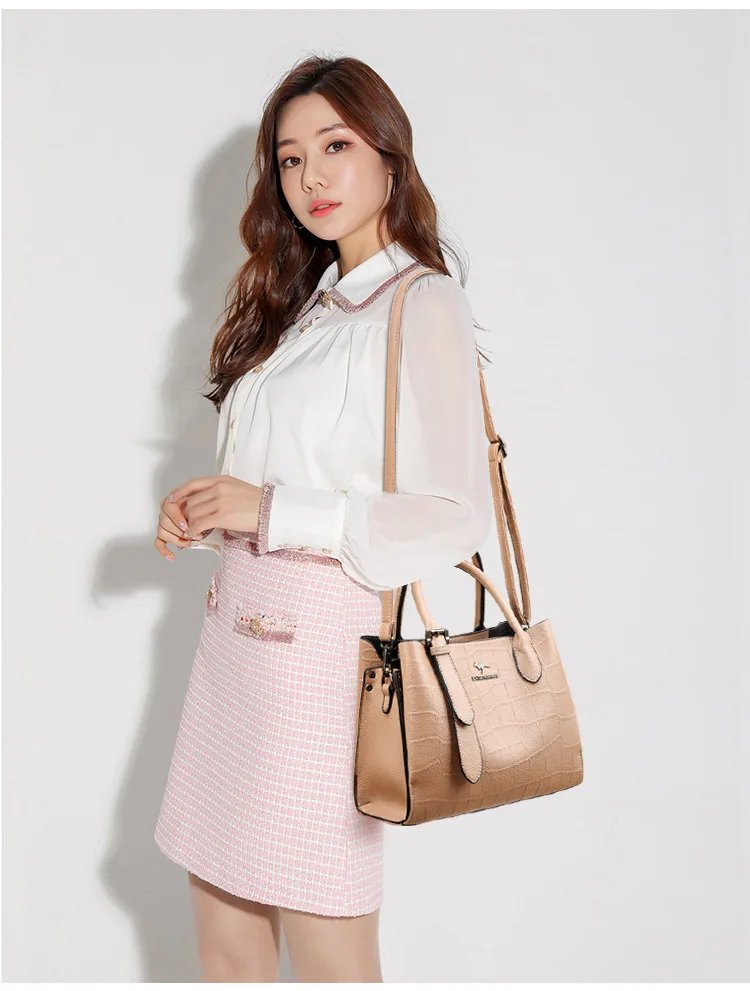 Fashionable Women Handbag 2025 Elderly Mothers Large Shoulder Bag Large Capacity Crossbody Bag