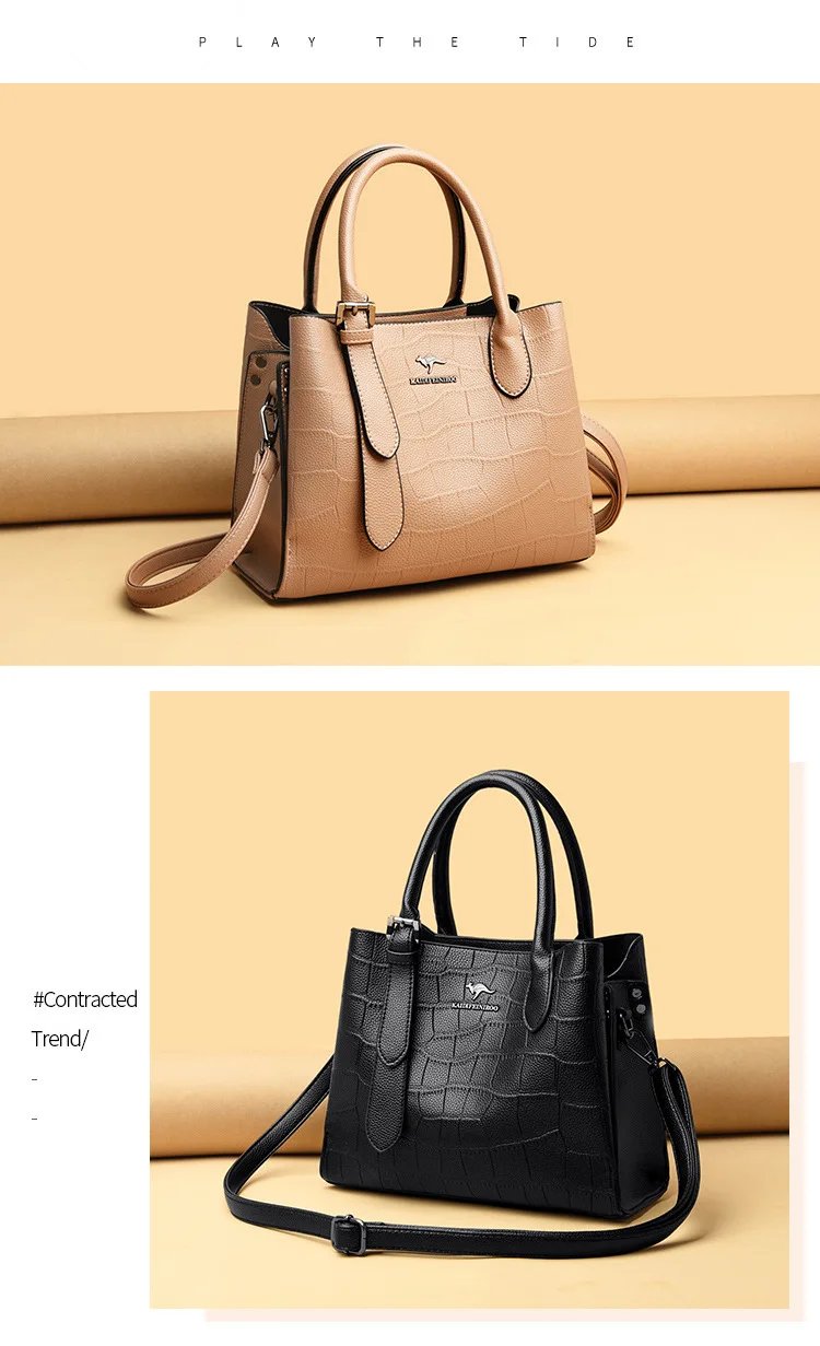 Fashionable Women Handbag 2025 Elderly Mothers Large Shoulder Bag Large Capacity Crossbody Bag