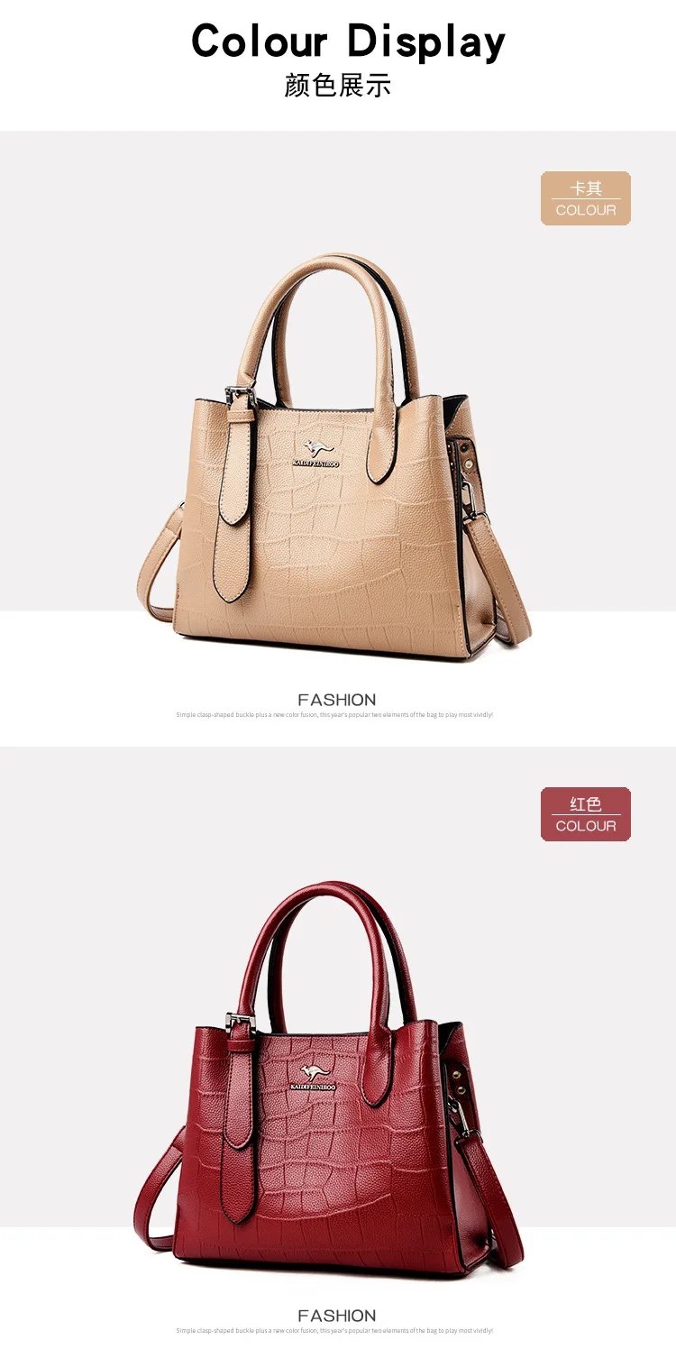 Fashionable Women Handbag 2025 Elderly Mothers Large Shoulder Bag Large Capacity Crossbody Bag