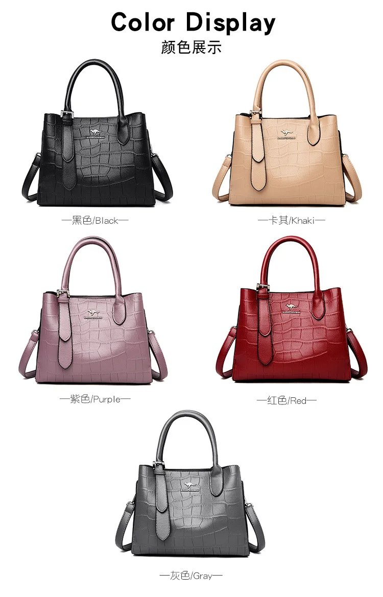 Fashionable Women Handbag 2025 Elderly Mothers Large Shoulder Bag Large Capacity Crossbody Bag