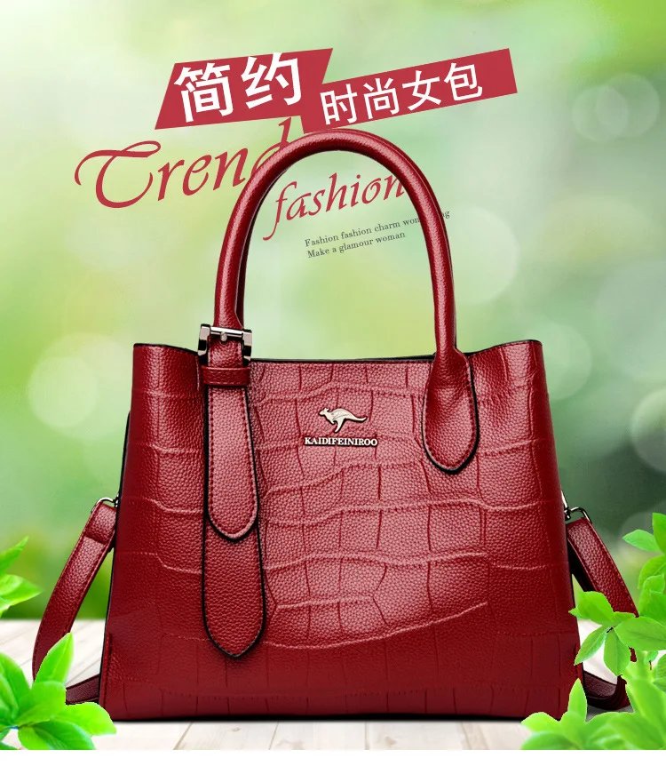 Fashionable Women Handbag 2025 Elderly Mothers Large Shoulder Bag Large Capacity Crossbody Bag