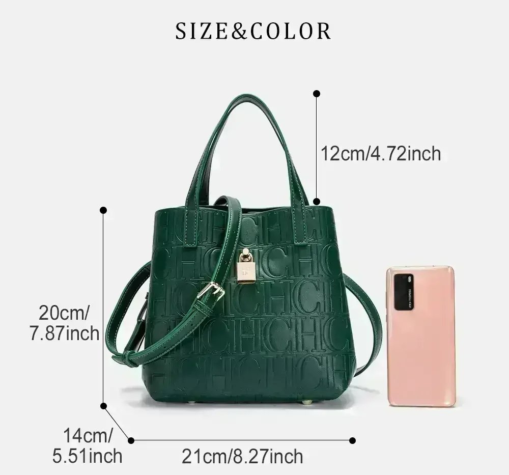 CH Ladies Handbag Bucket Bag Large Capacity Letter Element Ladies Handbag Classic Fashion Bags Luxury Brand Temperament