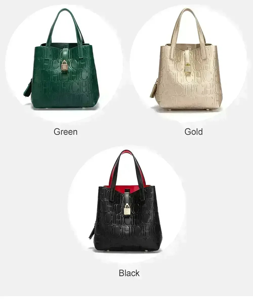 CH Ladies Handbag Bucket Bag Large Capacity Letter Element Ladies Handbag Classic Fashion Bags Luxury Brand Temperament