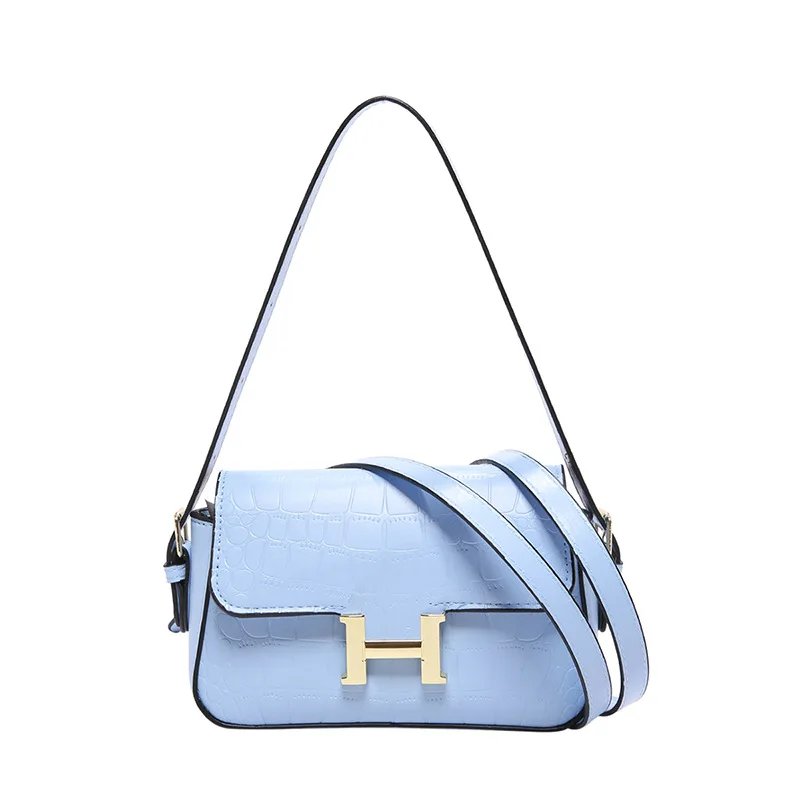 New Style Bags Women's Bags Bags H Buckle Ladies Shoulder Bag Ins Fashionable All-match Crossbody Small Square Bag