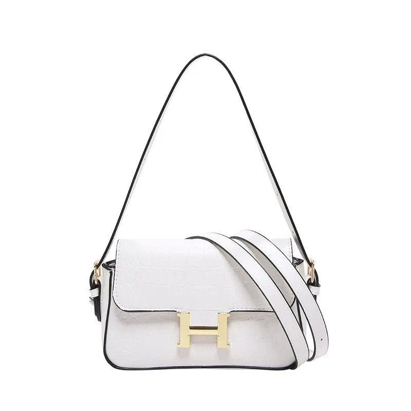 New Style Bags Women's Bags Bags H Buckle Ladies Shoulder Bag Ins Fashionable All-match Crossbody Small Square Bag