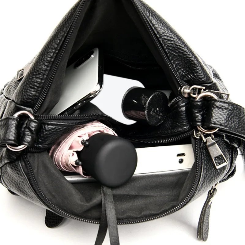 Fashion Women Bag Pu Soft Leather Shoulder Bag Multi-layer Crossbody Bag Quality Small Bag Brand Red Handbag Purses