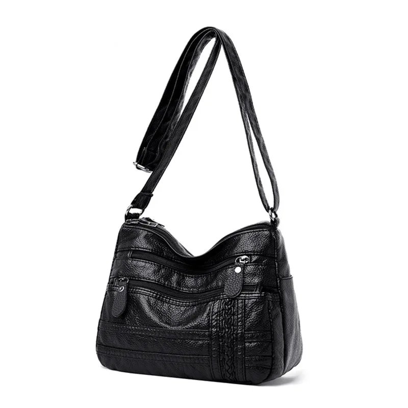 Fashion Women Bag Pu Soft Leather Shoulder Bag Multi-layer Crossbody Bag Quality Small Bag Brand Red Handbag Purses