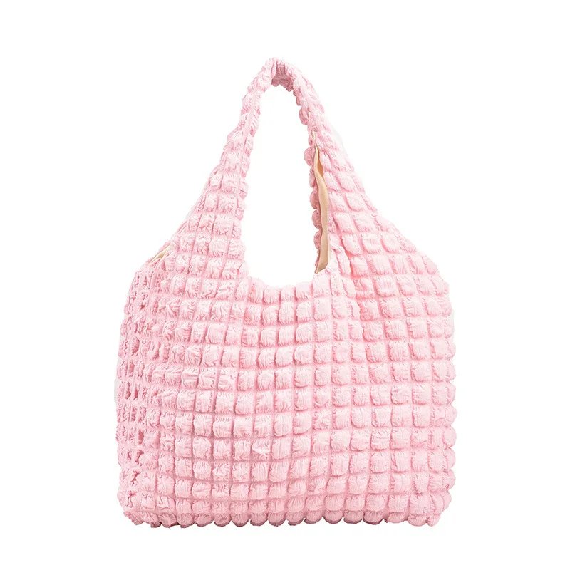 Yogodlns Summer Pleated Cloud Bag Female Candy Color Large Capacity Shoulder Bag Handbags Shopping Girls Pouch Tote Bolsas