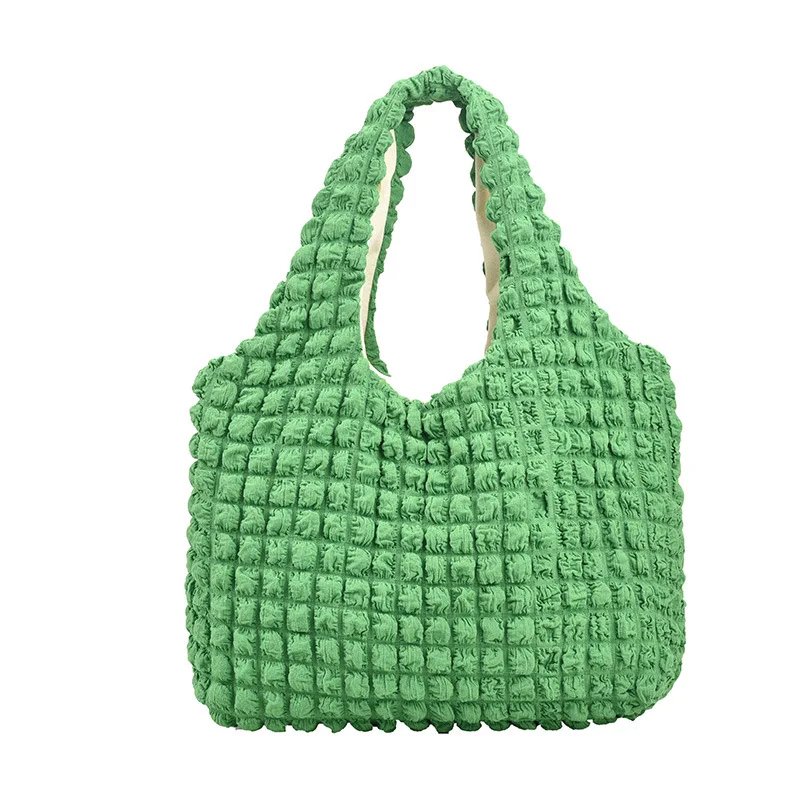 Yogodlns Summer Pleated Cloud Bag Female Candy Color Large Capacity Shoulder Bag Handbags Shopping Girls Pouch Tote Bolsas