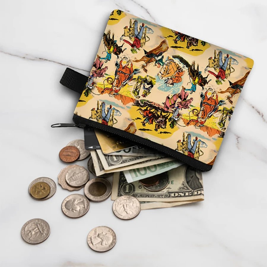 Cowboy Cattle Pattern Coin Purse Cute Purse For Boy And Girls Best Gifts 3D Cartoon Storage Bag For Children Coin Walle