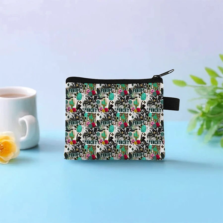 Cowboy Cattle Pattern Coin Purse Cute Purse For Boy And Girls Best Gifts 3D Cartoon Storage Bag For Children Coin Walle