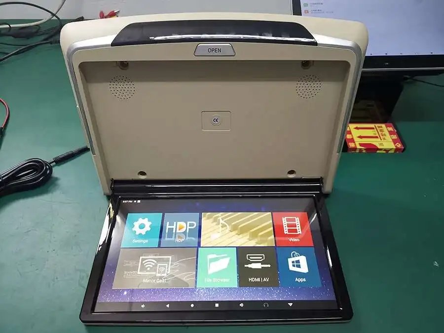 17.3 Inch/19.5 Inch 1920*1080 Roof Ceiling Monitor IPS Touch Screen Android12 Multimedia Video Player Mirror Link Remote Control