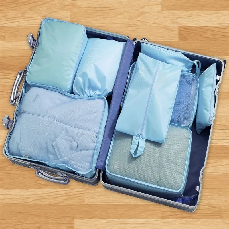 Oversize 6-piece travel kit clothes shoes trimmer travel kit cubic suitcase trimmer household storage Oversize 6-piece travel kit clothes shoes trimmer travel kit cubic suitcase trimmer household storage