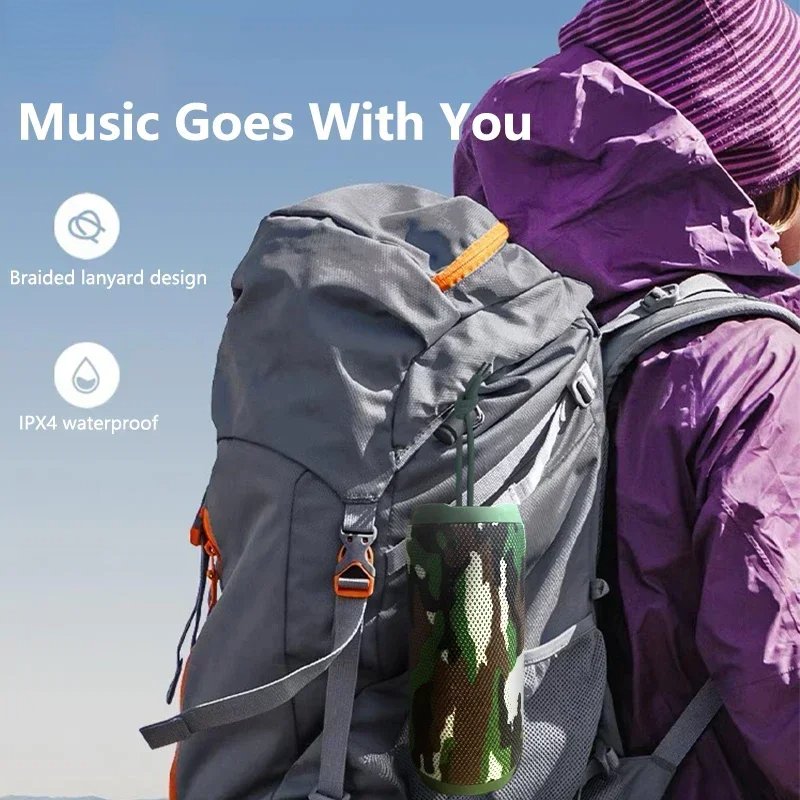 T&G TG227 Waterpro With Lamp Outdoor Portable Upright Wireless Compatible Speaker Music Player Support TF FM Radio Music Party