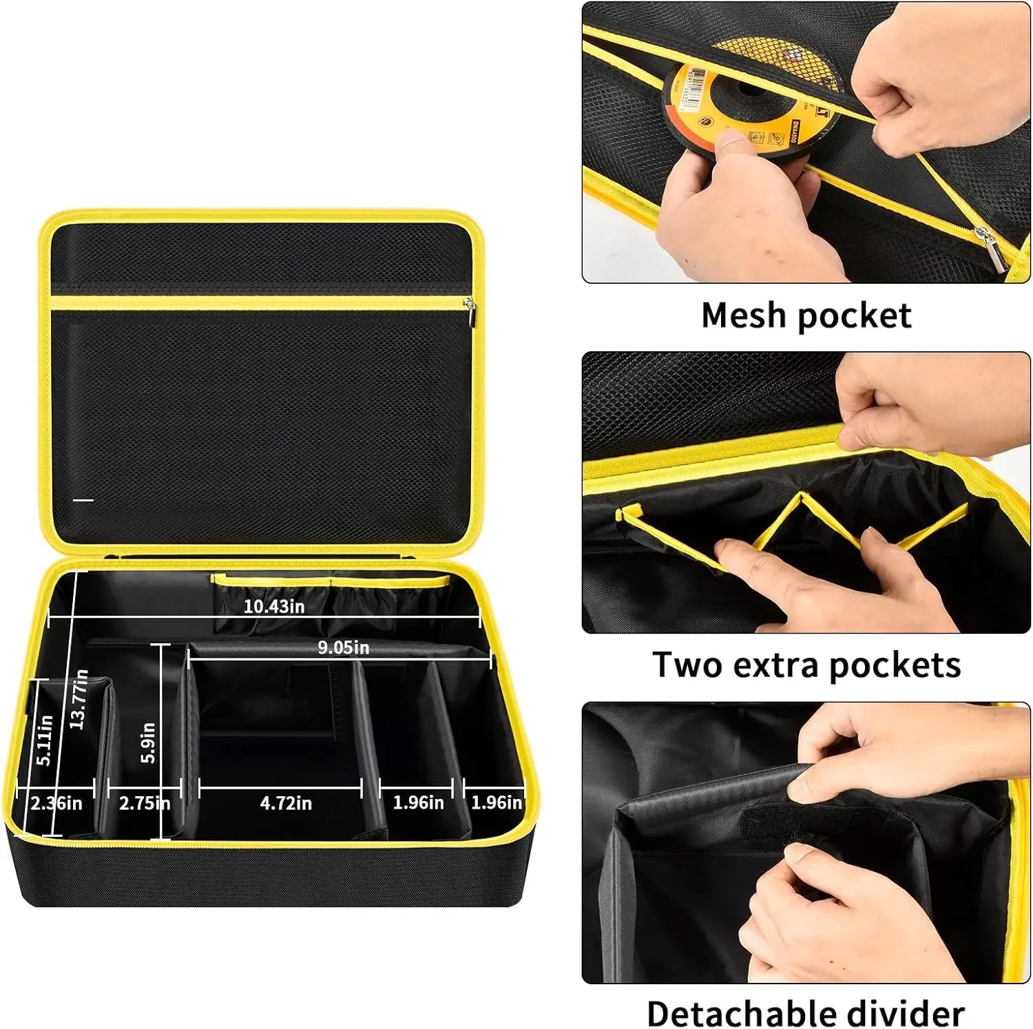 (Box Only) Bag Compatible with DEWALT 20V MAX* Angle Grinder Tool (DCG413B), Also Fit for FLEXVOLT ADVANTAGE Brushless (Box Only) Bag Compatible with DEWALT 20V MAX* Angle Grinder Tool (DCG413B), Also Fit for FLEXVOLT ADVANTAGE Brushless