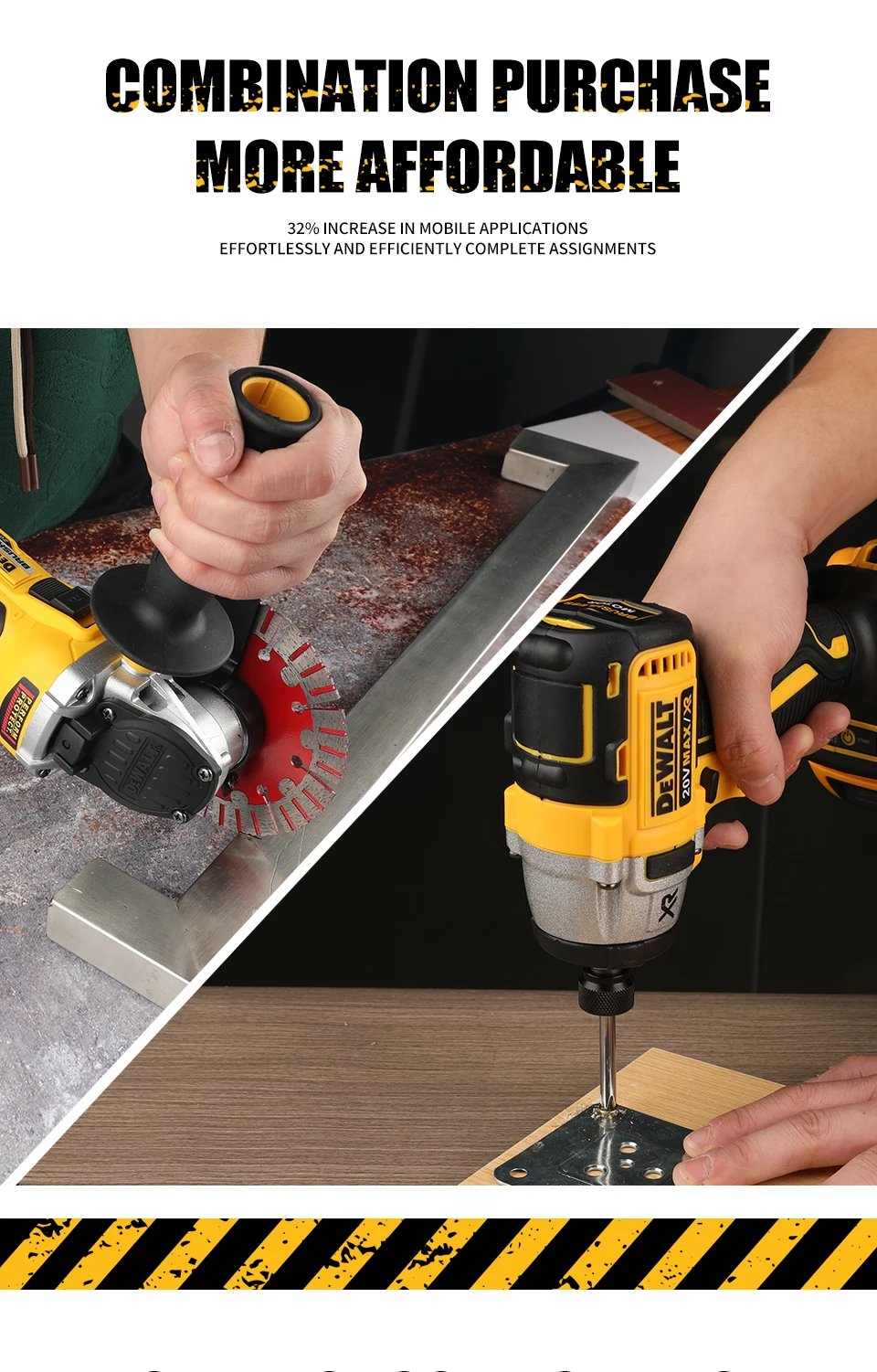 DeWalt Dcf887Dcg405NT DWbag electric wrench angle grinder polishing machine hand drill impact drill