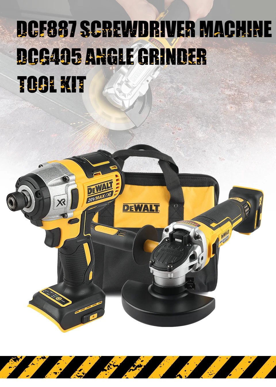 DeWalt Dcf887Dcg405NT DWbag electric wrench angle grinder polishing machine hand drill impact drill