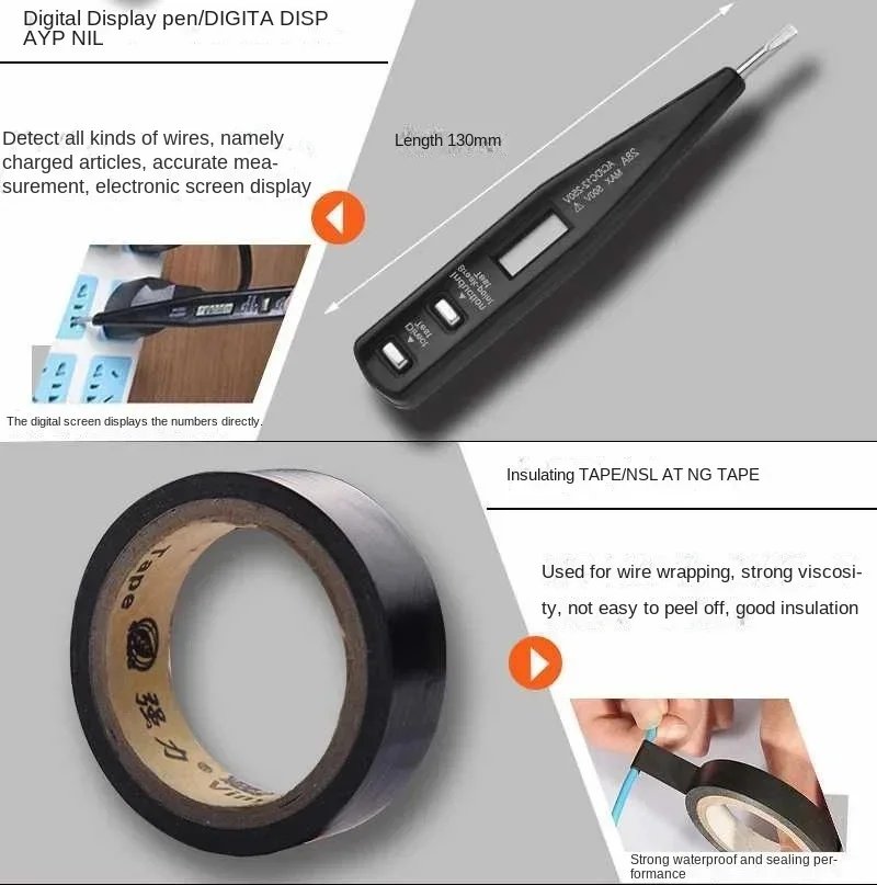 12V 120 In 1 Household Hardware Tool Set A Lithium Battery Power Tool Electric Drill Combination Set Toolbox Pliers Saws Hammer