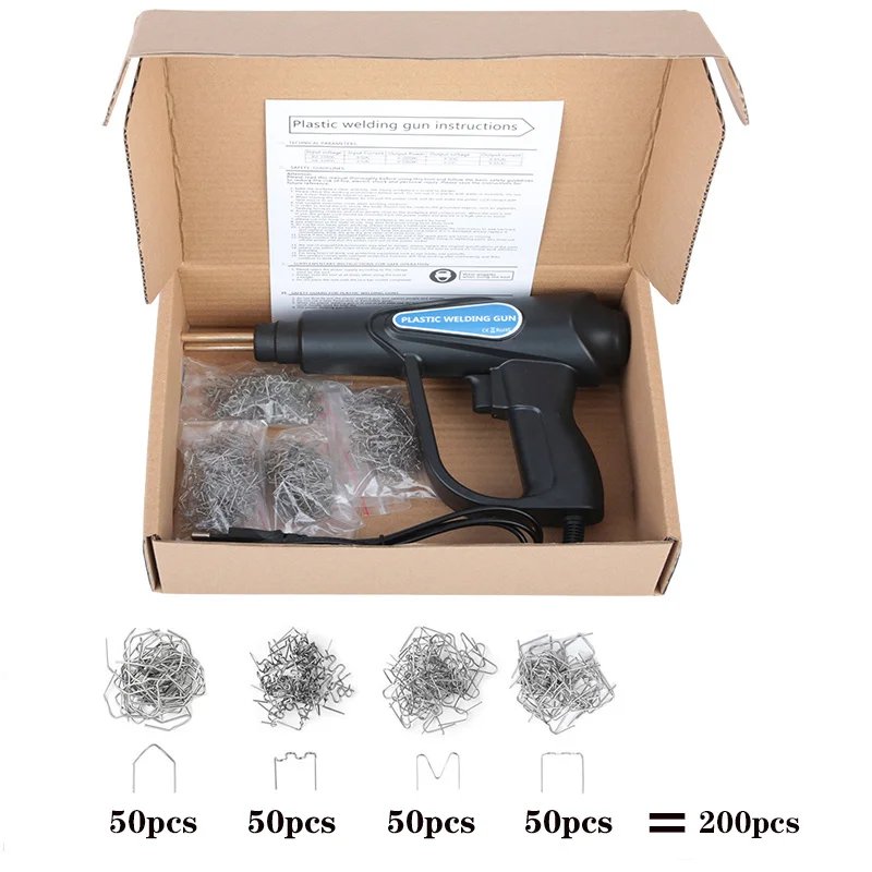 Car bumper repair gun, hand tool 70W hot rivet machine, plastic welding machine, plastic repair soldering iron kit Car bumper repair gun, hand tool 70W hot rivet machine, plastic welding machine, plastic repair soldering iron kit