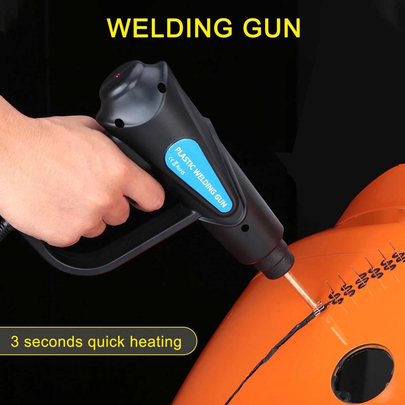 Car bumper repair gun, hand tool 70W hot rivet machine, plastic welding machine, plastic repair soldering iron kit Car bumper repair gun, hand tool 70W hot rivet machine, plastic welding machine, plastic repair soldering iron kit