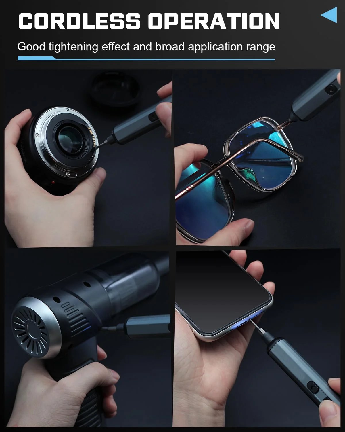 68 in 1 Electric Screwdriver Set 5 Torque Settings Precision Power Tool Magnetic Screw Driver Bits for iPhone Glasses Watch PC 68 in 1 Electric Screwdriver Set 5 Torque Settings Precision Power Tool Magnetic Screw Driver Bits for iPhone Glasses Watch PC