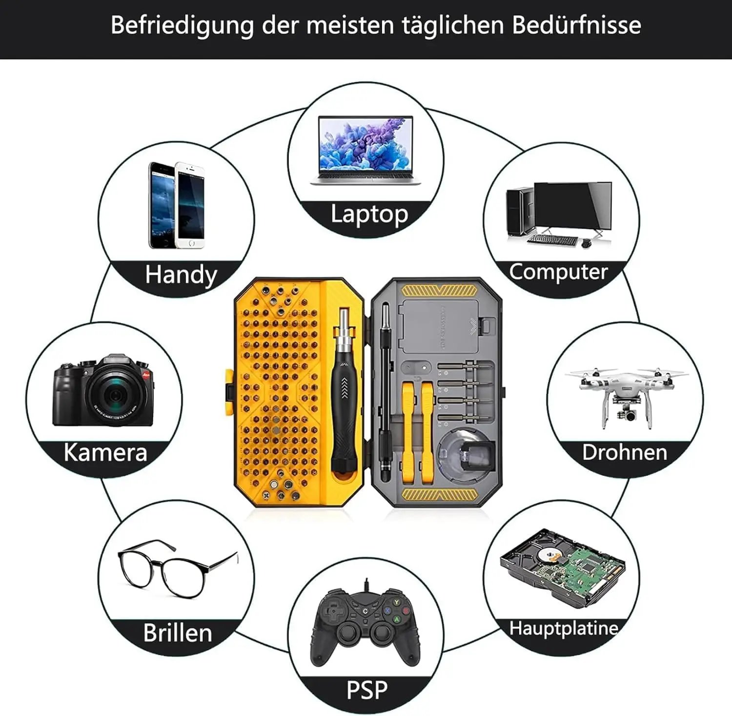 JAKEMY JM-8183 145 In 1 Precision Screwdriver Set Hex Phillips Magnetic CR-V Bits For iPhone PC Professional Repair Hand Tools JAKEMY JM-8183 145 In 1 Precision Screwdriver Set Hex Phillips Magnetic CR-V Bits For iPhone PC Professional Repair Hand Tools