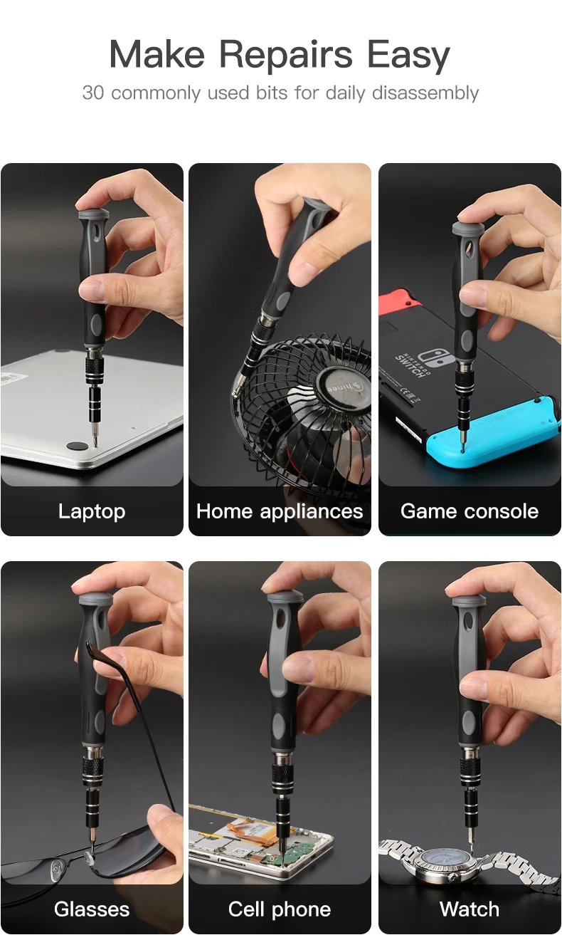 32 in 1 Precision Screwdriver Set Manual Hand Tool Kit Magnetic Mini Small Bit for Xiaomi Mobile Cellphone Watch Repair Home New