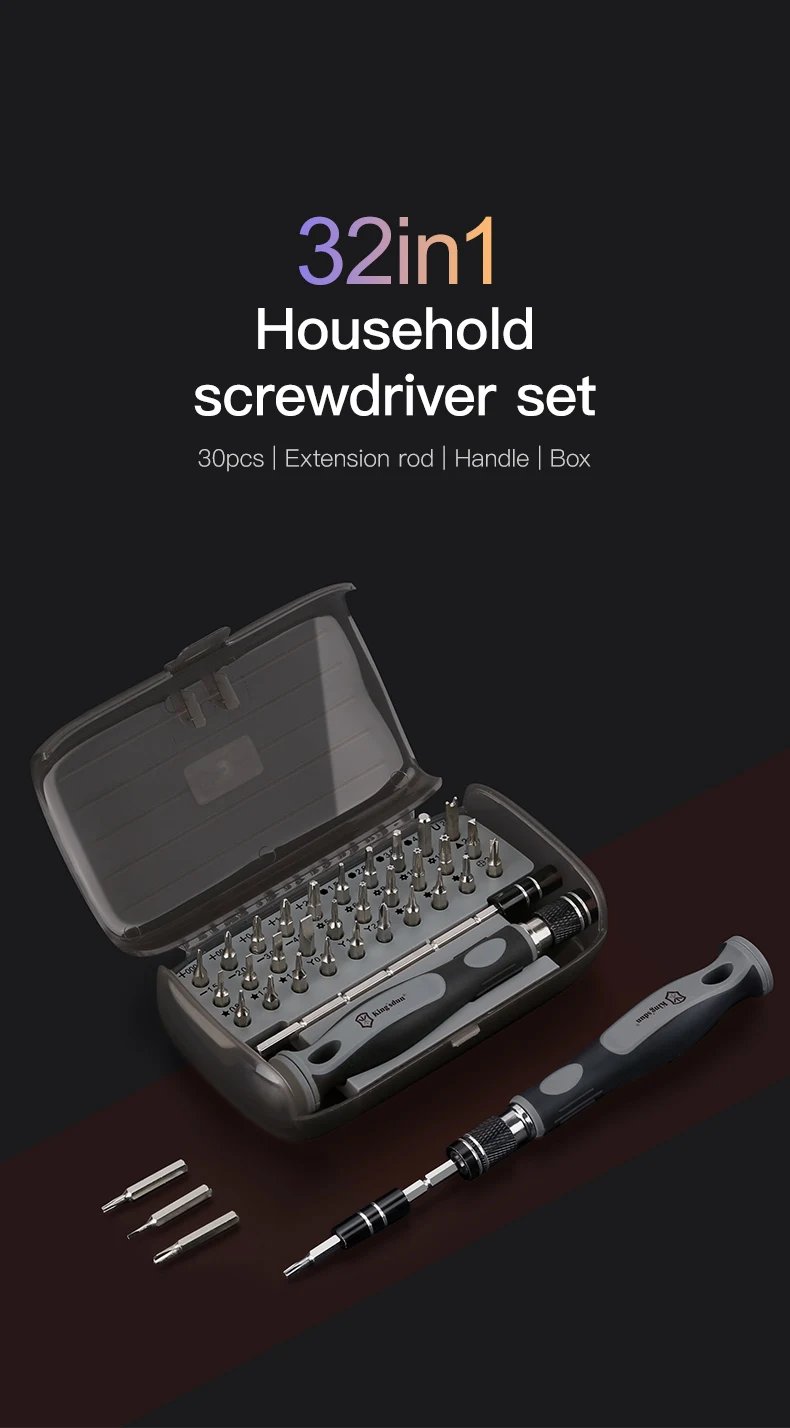 32 in 1 Precision Screwdriver Set Manual Hand Tool Kit Magnetic Mini Small Bit for Xiaomi Mobile Cellphone Watch Repair Home New