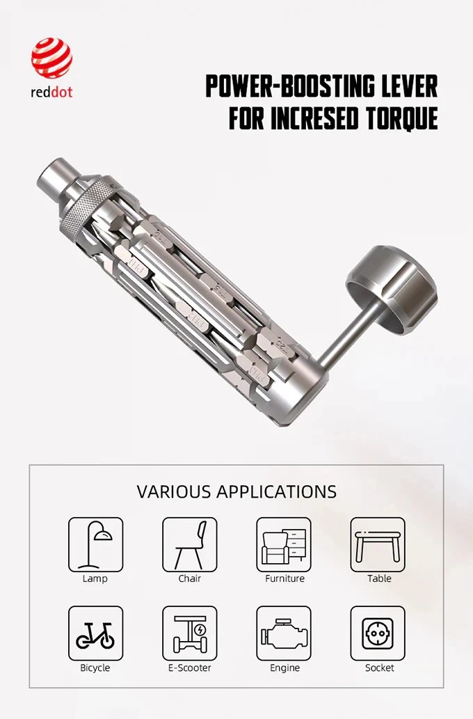 Galacok S1 Boost EDC Screwdriver Set Multi-Function Hand Repair Tool with Torx Phillips Magnetic Bits for Drone Laptop Bicycle