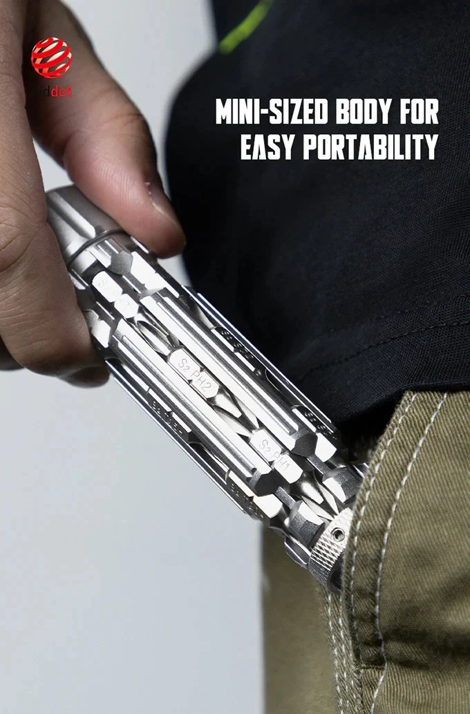 Galacok S1 Boost EDC Screwdriver Set Multi-Function Hand Repair Tool with Torx Phillips Magnetic Bits for Drone Laptop Bicycle